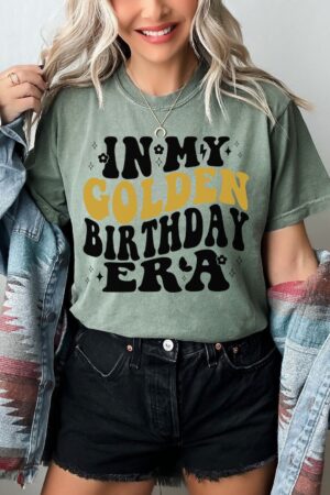 Celebrate Your Golden Year In My Golden Birthday Era T-Shirt