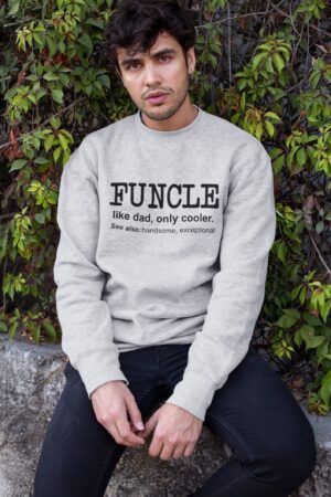 Fall into Laughter The Perfect Birthday Sweatshirt for the Coolest Uncle