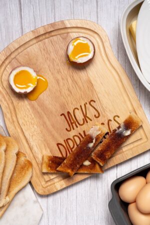 Personalized Breakfast Board Dippy Eggs, Toast, and More for Kids and Adults