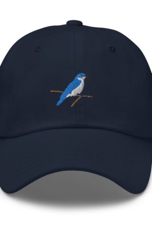 Embroidered Blue Bird Adjustable Cap Elevate Your Style with Nature's Charm