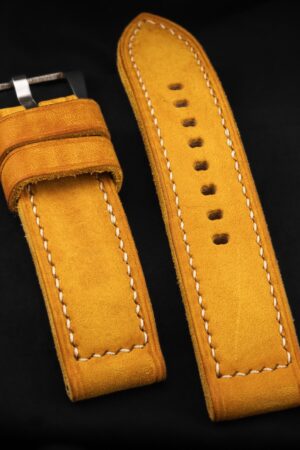 DH17 Vintage Saffron - Premium Handcrafted Leather Watch Strap for Timeless Elegance