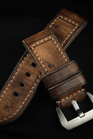 MH02 VIPER The Epitome of Comfort and Style - Handcrafted Triple-Fold Leather Watch Strap