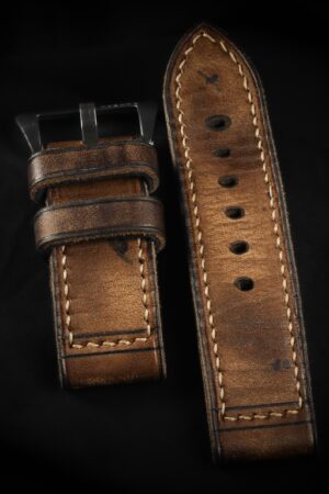 MH02 VIPER The Epitome of Comfort and Style - Handcrafted Triple-Fold Leather Watch Strap