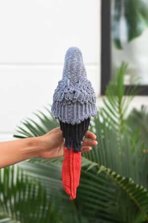 Enchanting Congo African Grey Parrot A Crochet Masterpiece for Bird Lovers