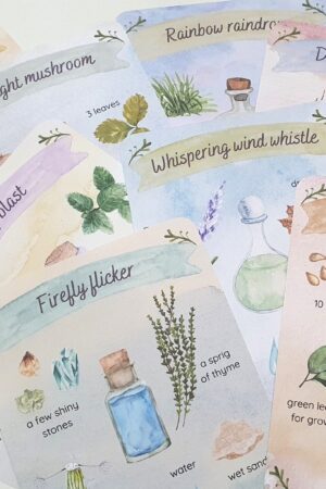 Enchanting Fairy Potion Mud Kitchen Recipe Cards Unleash Magical Outdoor Play