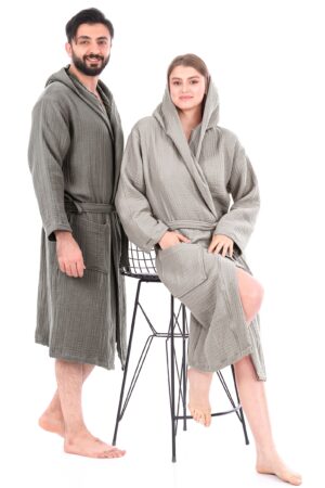 Organic Muslin Robe Cozy, Chic, and Sustainable Comfort