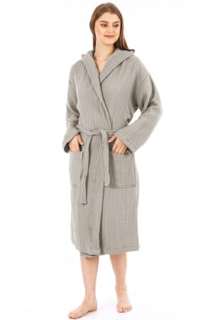 Organic Muslin Robe Cozy, Chic, and Sustainable Comfort