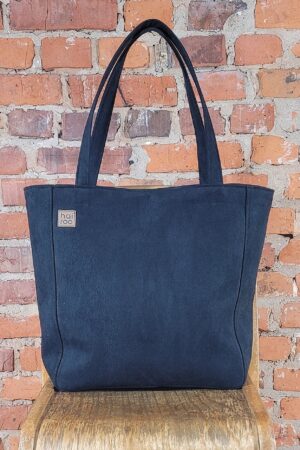 Everyday Black Eco Nubuck Handbag The Perfect Oversized Tote for the Conscious Fashionista