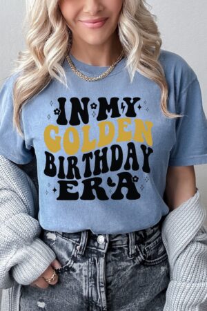 Celebrate Your Golden Year In My Golden Birthday Era T-Shirt