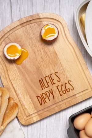 Personalized Breakfast Board Dippy Eggs, Toast, and More for Kids and Adults