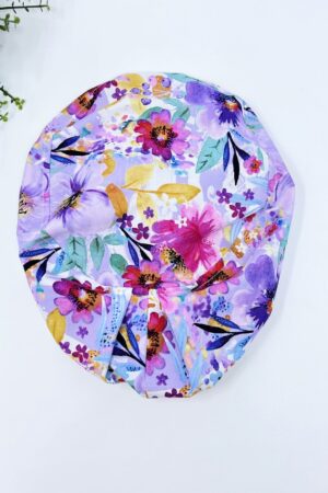 Floral Euro Scrub Cap Comfort and Style for Healthcare Professionals