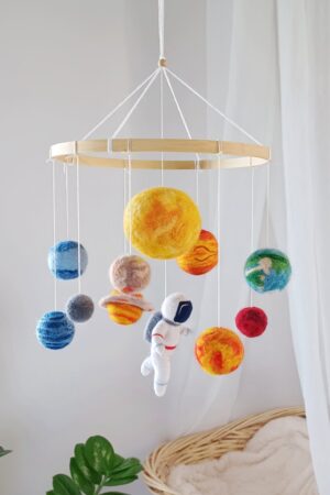 Celestial Adventure Solar System Mobile for Baby's Cosmic Dreams