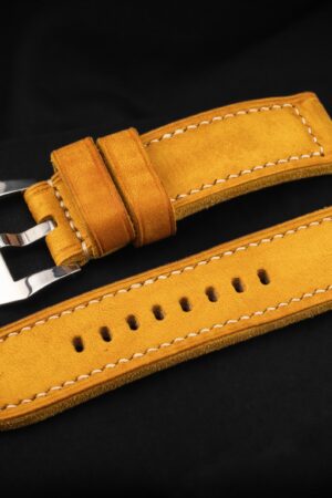 DH17 Vintage Saffron - Premium Handcrafted Leather Watch Strap for Timeless Elegance