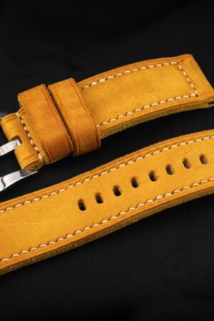 DH17 Vintage Saffron - Premium Handcrafted Leather Watch Strap for Timeless Elegance