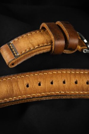 MH01 HERCULES The Pinnacle of Comfort and Style - Handcrafted, Triple-Fold, Full-Grain Leather Watch Strap