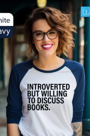 Introverted Bookworm Unleash Your Inner Booktrovert with This Witty Tee