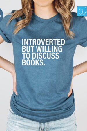 Introverted Bookworm Unleash Your Inner Booktrovert with This Witty Tee