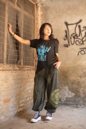 Boho-Chic Oversized Festival Trousers Sustainable, Handmade in Nepal