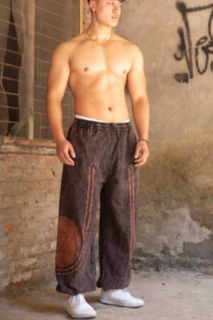 Boho-Chic Oversized Festival Trousers Sustainable, Handmade in Nepal