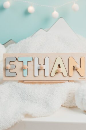 Personalized Wooden Name Puzzle A Cherished Gift for Little Explorers