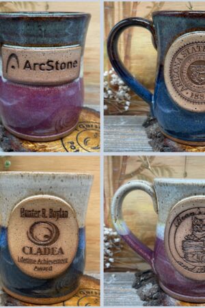 Design Your Own Personalized Red Stoneware Mug Create a Unique Masterpiece