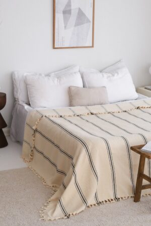 Luxurious Turkish Cotton Bedspread Indulge in Organic Comfort and Boho Charm