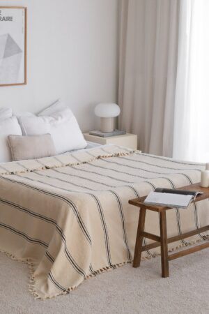 Luxurious Turkish Cotton Bedspread Indulge in Organic Comfort and Boho Charm