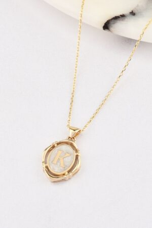 Exquisite 14K Gold Letter Necklace Personalize Your Style with Initial Charm