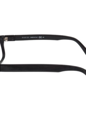 Gucci GG 1634 29A Polished Black Rectangular Eyeglasses, 55[]15 140, Made in Italy