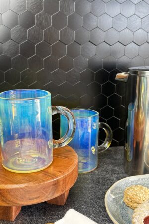 Enchanting Color-Shifting Glass Mug A Kaleidoscope of Hues for Your Morning Brew