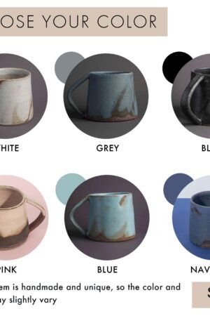 Artisan-Crafted Pottery Mug and Saucer A Scandinavian-Inspired Masterpiece for Your Farmhouse Kitchen