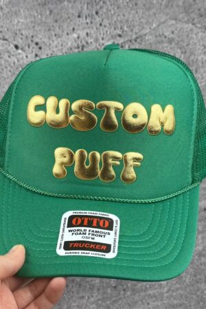 Customizable Headwear Design Your Own Puff Print, Foam, Mesh Trucker, High Crown, and Metallic Hats