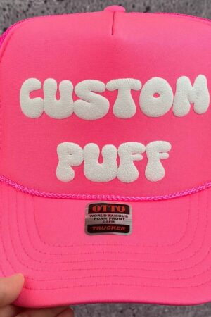 Customizable Headwear Design Your Own Puff Print, Foam, Mesh Trucker, High Crown, and Metallic Hats