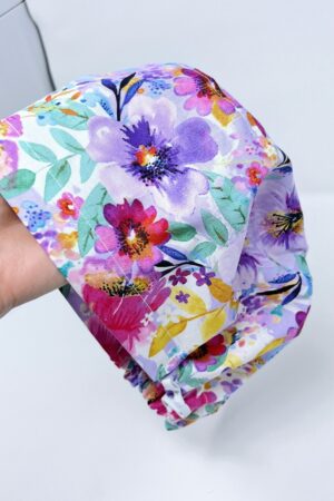 Floral Euro Scrub Cap Comfort and Style for Healthcare Professionals