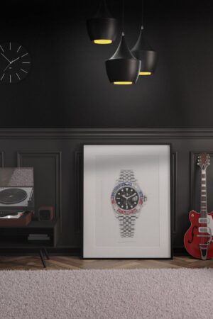 Rolex GMT Master II Ref. 126710BLRO 'Pepsi' - Digitally Created Technical Watch Print