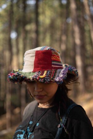 Breezy Summer Sanctuary Handcrafted Hemp Hat with Expansive Brim