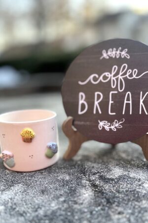 Exquisite Handmade Ceramic Mug with Custom Wood Slice Gift Box A Timeless Treasure for Special Occasions