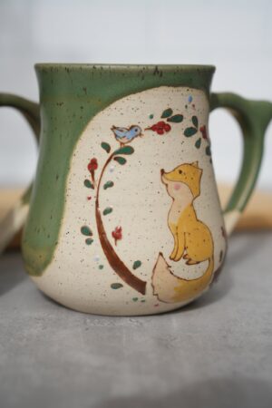 Enchanting Fox Mug A Ceramic Masterpiece with a Whimsical Touch