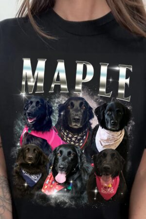 Personalized Vintage Pet Portrait T-Shirt Capture Your Furry Friend's Unique Style