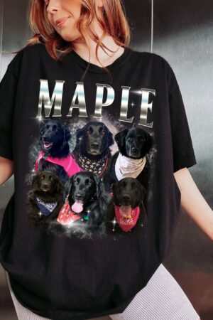 Personalized Vintage Pet Portrait T-Shirt Capture Your Furry Friend's Unique Style