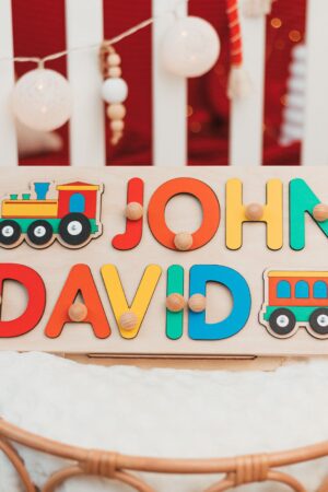 Personalized Wooden Name Puzzle A Cherished Gift for Little Explorers