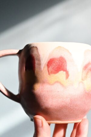 Whimsical Swirl Ceramic Mug A Handcrafted Masterpiece for Your Daily Brew