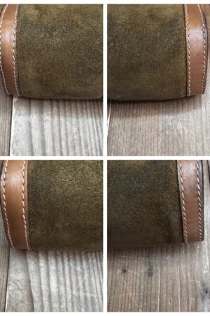 Vintage GUCCI Web Nubuck Leather Vanity Clutch Bag A Timeless Treasure