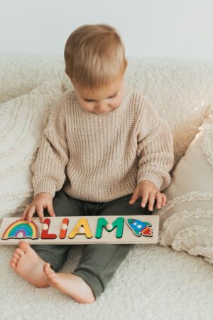 Personalized Name Puzzle A Unique Baby Shower Gift for Toddlers and Preschoolers