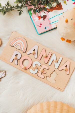 Personalized Wooden Name Puzzle A Cherished Gift for Little Explorers