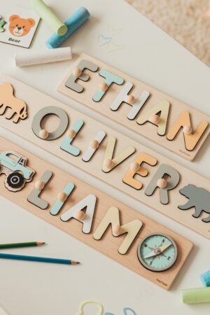 Personalized Wooden Name Puzzle A Cherished Gift for Little Explorers