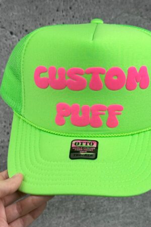 Customizable Headwear Design Your Own Puff Print, Foam, Mesh Trucker, High Crown, and Metallic Hats