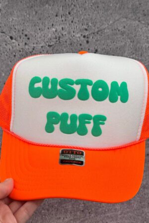 Customizable Headwear Design Your Own Puff Print, Foam, Mesh Trucker, High Crown, and Metallic Hats