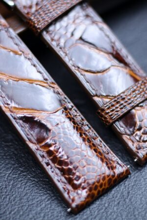 Genuine Ostrich Foot Leather Watch Band Elevate Your Timepiece with Exotic Luxury