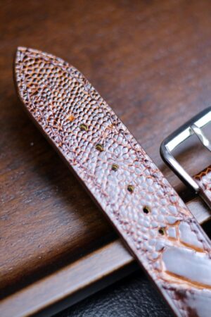 Genuine Ostrich Foot Leather Watch Band Elevate Your Timepiece with Exotic Luxury